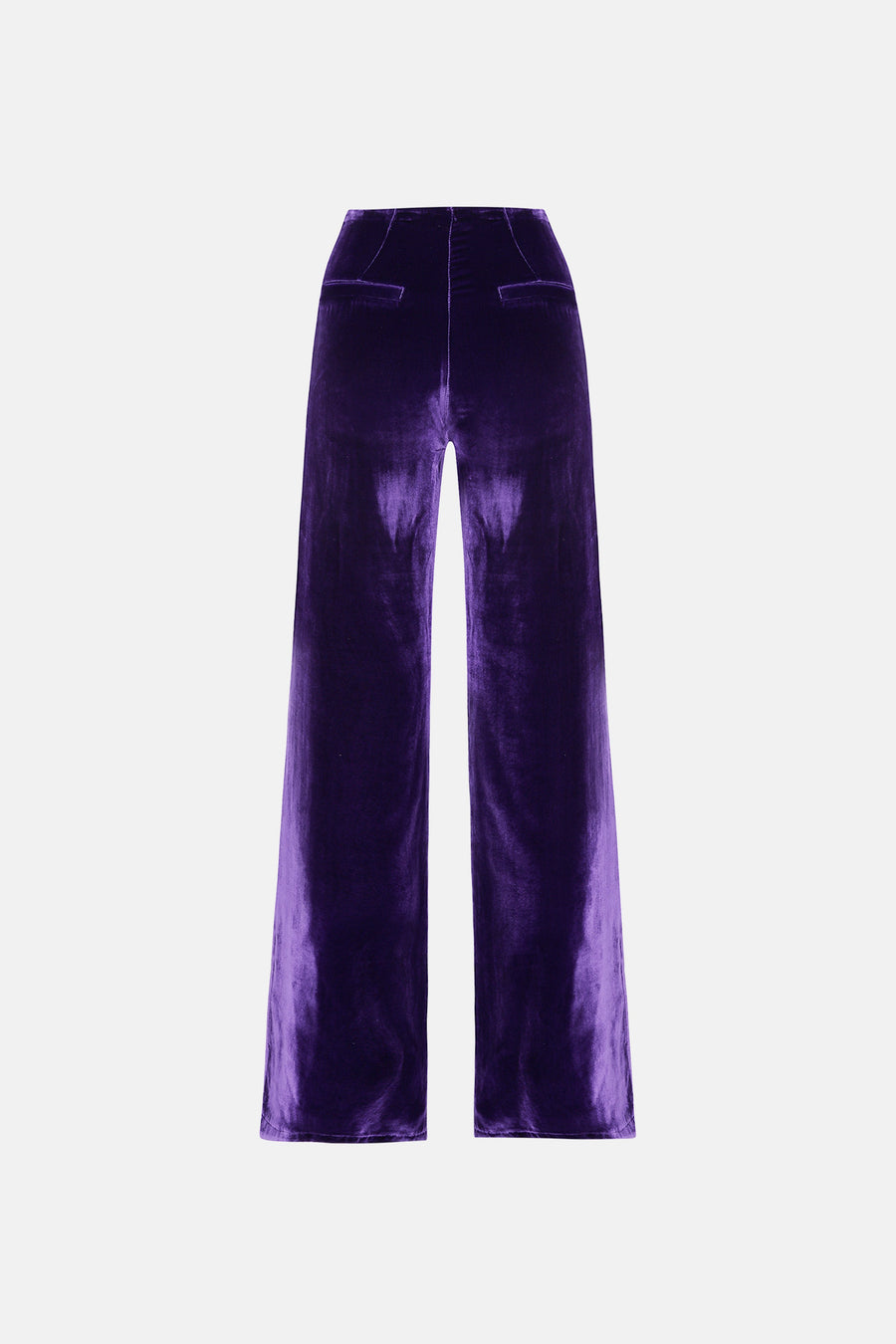 DOVE TROUSERS / PURPLE SILK VELVET