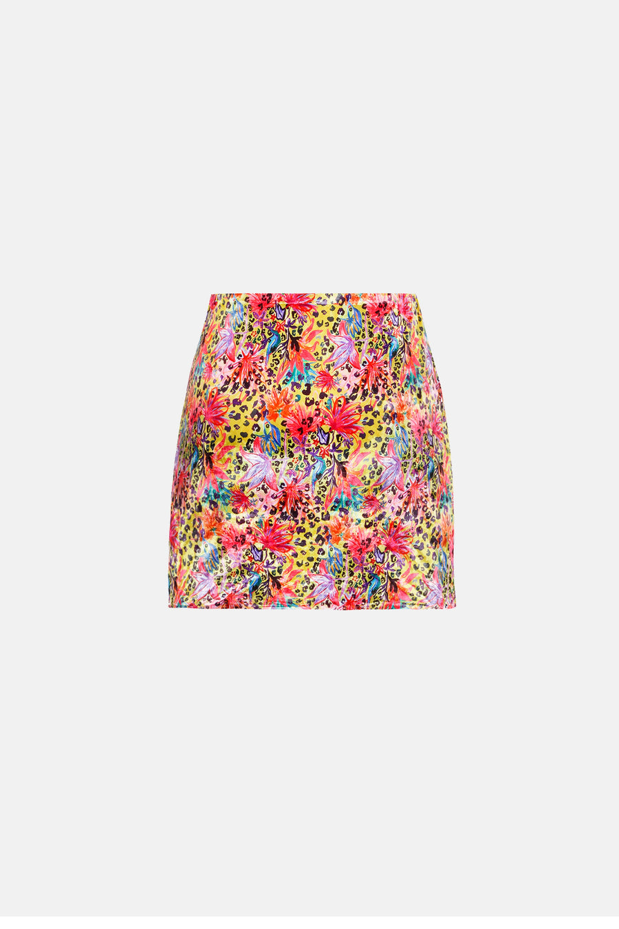 RUMI MINI SKIRT / PATTERNED VELVET