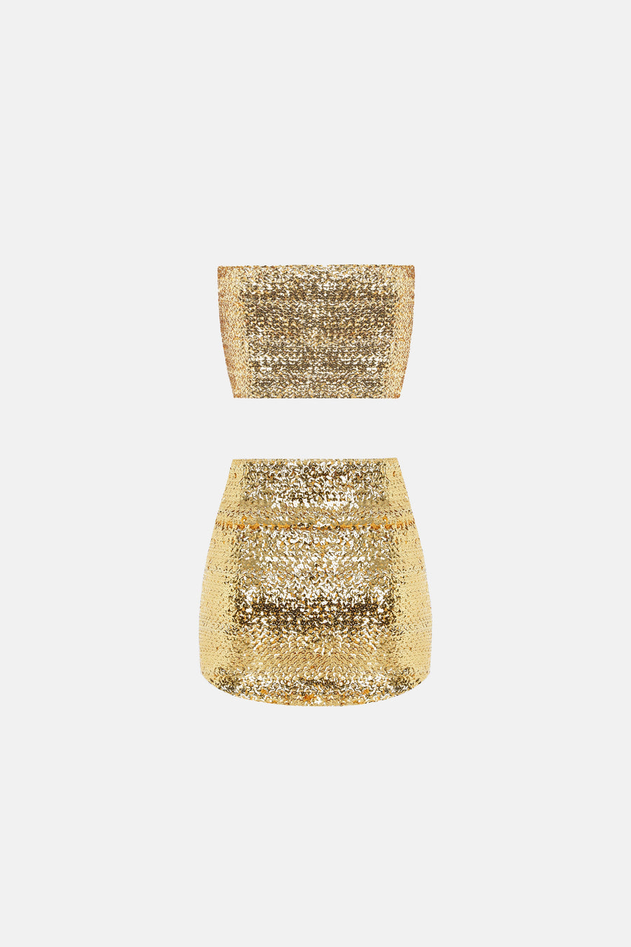 KIRA MINI SKIRT / GOLD SEQUIN